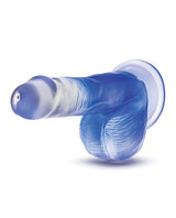 B Yours Stilla Blue Dildo 6in - Blue/Clear
