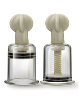 Temptasia Clit and Nipple Large Twist Suckers (set of 2) - Clear