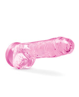 Naturally Yours Crystalline Dildo 8in - Rose