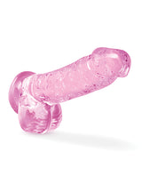 Naturally Yours Crystalline Dildo 6in - Rose