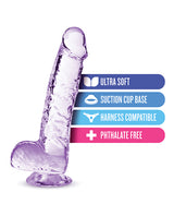 Naturally Yours Crystalline Dildo 6in - Amethyst