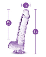 Naturally Yours Crystalline Dildo 6in - Amethyst