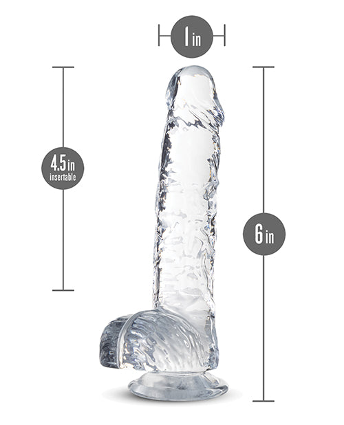 Naturally Yours Crystalline Dildo 6in - Diamond