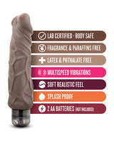 X5 Plus Hard On Vibrating Dildo 9in - Caramel