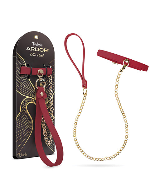 Blush Temptasia Ardor Collar & Leash - Red