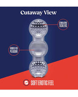 Rize Feelz Dual End Masturbator - Clear