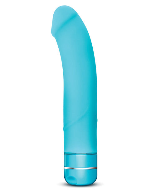 Luxe Beau Vibrating Silicone Dildo 8.5in - Blue