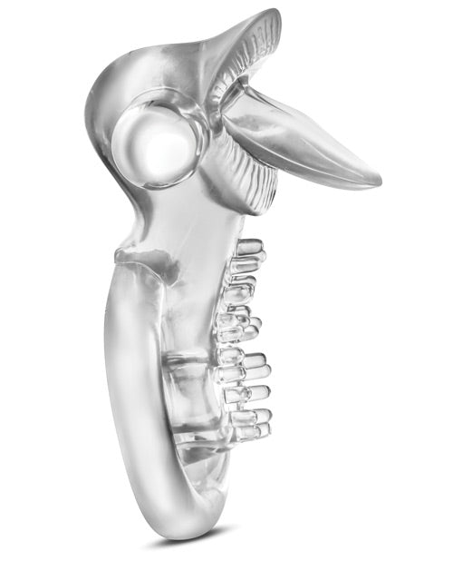 Stay Hard Vibrating Tongue Ring - Clear/Silver