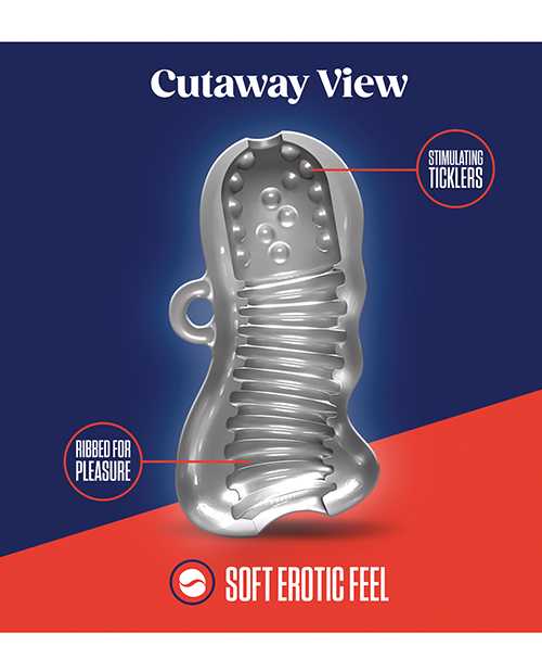 Rize Squeezy Dual End Masturbator - Clear