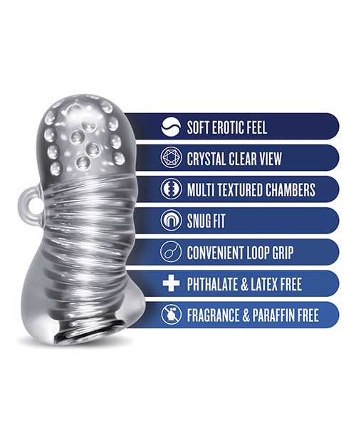 Rize Squeezy Dual End Masturbator - Clear