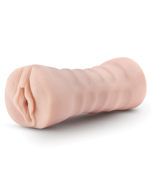 M for Men Ashley Vibrating Masturbator with Bullet - Pussy - Vanilla