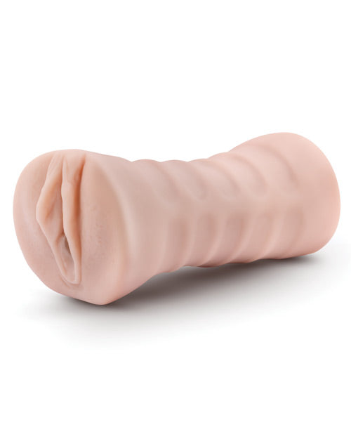 M for Men Rain Vibrating Masturbator with Bullet - Pussy - Vanilla