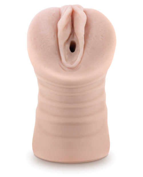 M for Men Rain Vibrating Masturbator with Bullet - Pussy - Vanilla