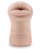 M for Men Angie Vibrating Masturbator with Bullet - Mouth - Vanilla