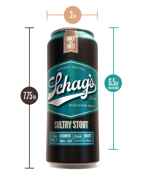 Schag`s Sultry Stout Beer Can Stroker - Frosted
