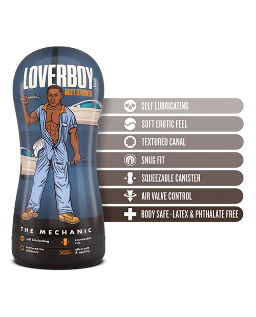 Coverboy The Mechanic Self Lubricating Anal Pocket Stroker - Chocolate