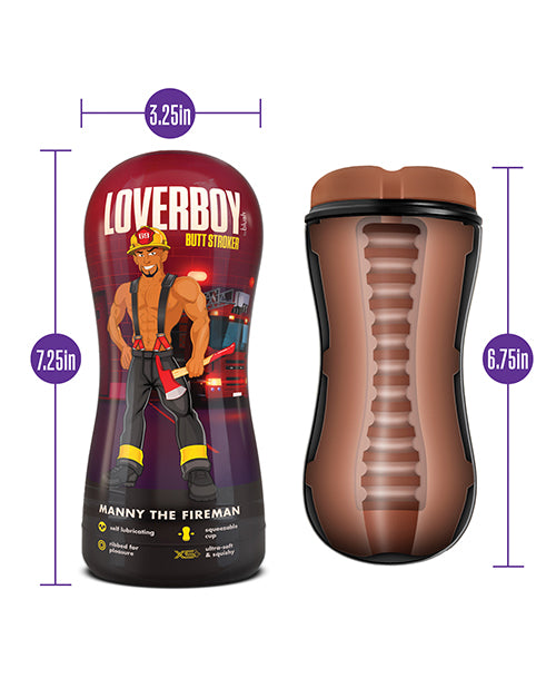 Coverboy Manny The Fireman Self Lubricating Anal Pocket Stroker - Caramel