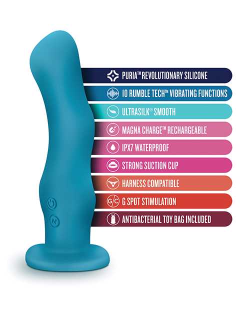 Impressions Miami Rechargeable Silicone Vibrator - Teal