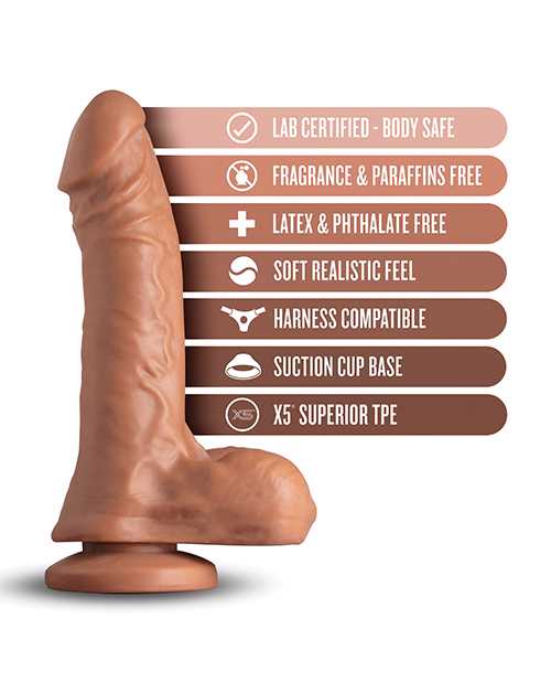 Coverboy The Secret Agent Dildo 8in - Caramel