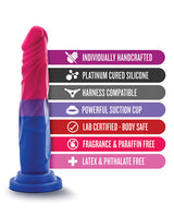 Avant Pride P8 Love Silicone Dildo 7.5in - Multicolor