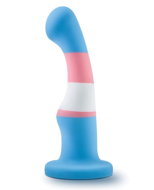 Avant Pride P2 True Blue Silicone Dildo 6in - Multicolor