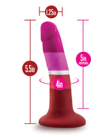 Avant Pride P3 Beauty Silicone Dildo 6in - Multicolor