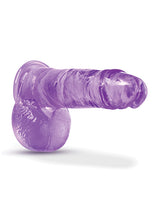 B Yours Plus Rock n` Roll Realistic Dildo with Balls 7.25in - Purple