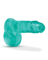 B Yours Plus Rock n` Roll Realistic Dildo with Balls 7.25in - Teal
