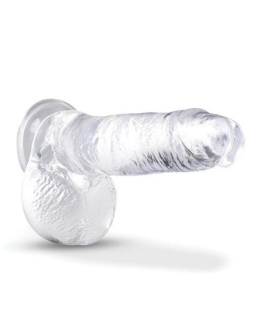 B Yours Plus Rock n` Roll Realistic Dildo with Balls 7.25in - Clear