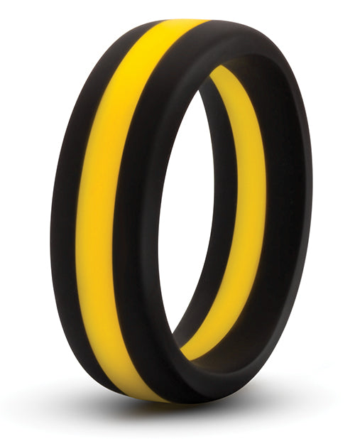 Performance Silicone Go Pro Cock Ring - Black/Gold