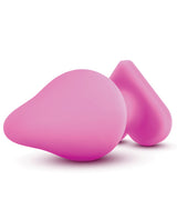 Play with Me Naughty Candy Heart Be Mine Silicone Butt Plug - Pink