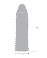 Blue Line Triple Sensation Penis Enhancing Sleeve Extension 6.5in - Smoke