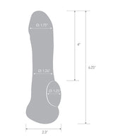 Blue Line Transparent Penis Enhancing Sleeve Extension 6.25in - Clear