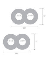 Blue Line Duo Cock And Ball Stamina Enhancement Ring (2 Pack) - Blue