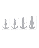 Blue Line Anal Training Set (4 Piece) - Blue