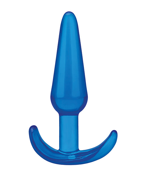 Blue Line Slim Tapered Butt Plug 4.25in - Blue
