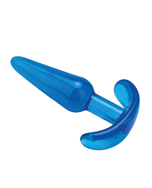 Blue Line Slim Tapered Butt Plug 4.25in - Blue