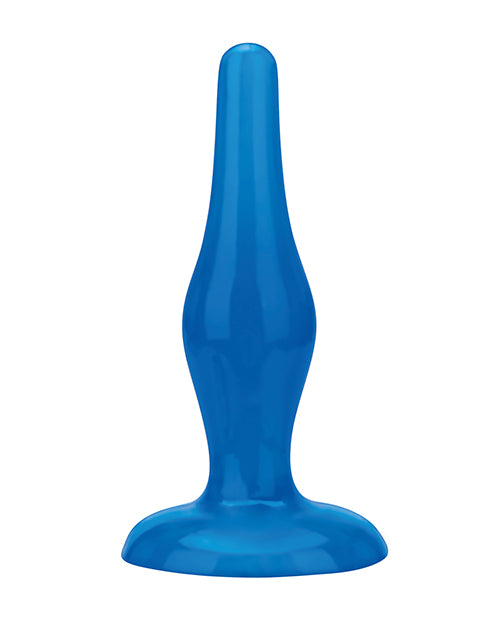Blue Line Easy Insertion Anal Plug 4.75in - Blue
