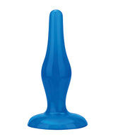 Blue Line Easy Insertion Anal Plug 4.75in - Blue