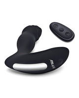 Blue Line Thumper Silicone Rechargeable Prostate Flicking Remote Controlled Stimulator - Black