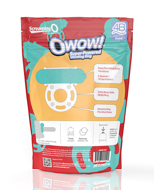 Screaming O 4B O Wow Vibrating Ring - Kiwi