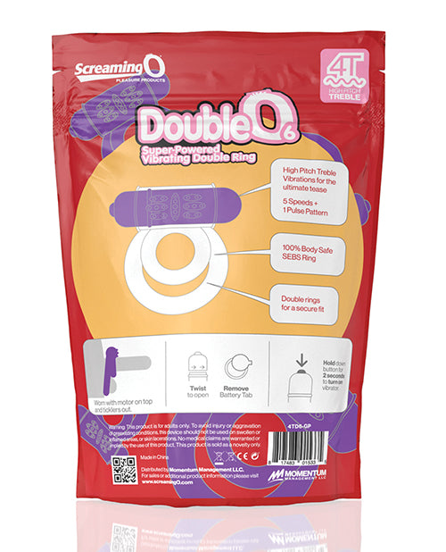 Screaming O 4T DoubleO 6 Couples Ring - Grape