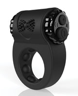 Charged BigO Ritz Rechargeable Vibrating Cock Ring - Black
