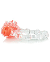 Color Pop Quickie Screaming O Vibrating Ring Silicone Cock Ring - Orange