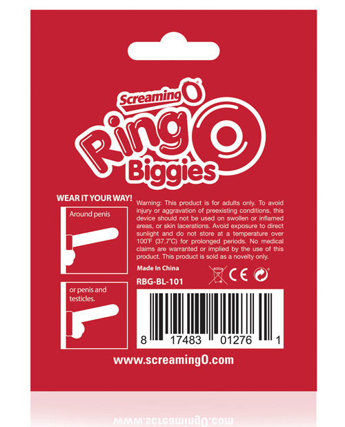 RingO Biggies Cock Ring Waterproof - Black