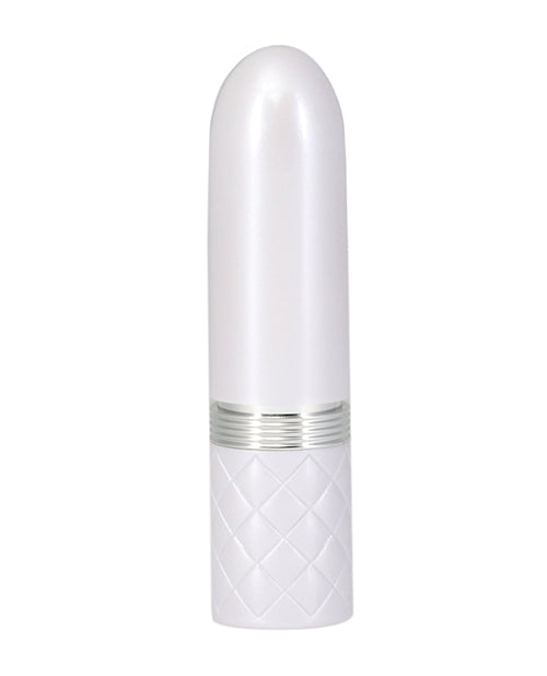 Pillow Talk Lusty Luxurious Rechargeable Silicone Flickering Massager - Pink/White