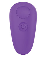 Leaf Spirit Silicone Rechargeable Panty Vibe with Remote Control - Purple