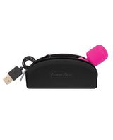 PalmPower Pocket Silicone Rechargeable Mini Wand Massager - Pink