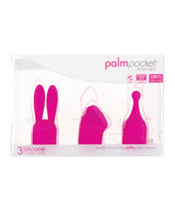 Palm Power Palm Pocket Extended Accessories - 3 Silicone Heads Pink