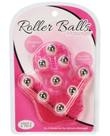 Simple and True Roller Balls Massager Glove - Pink